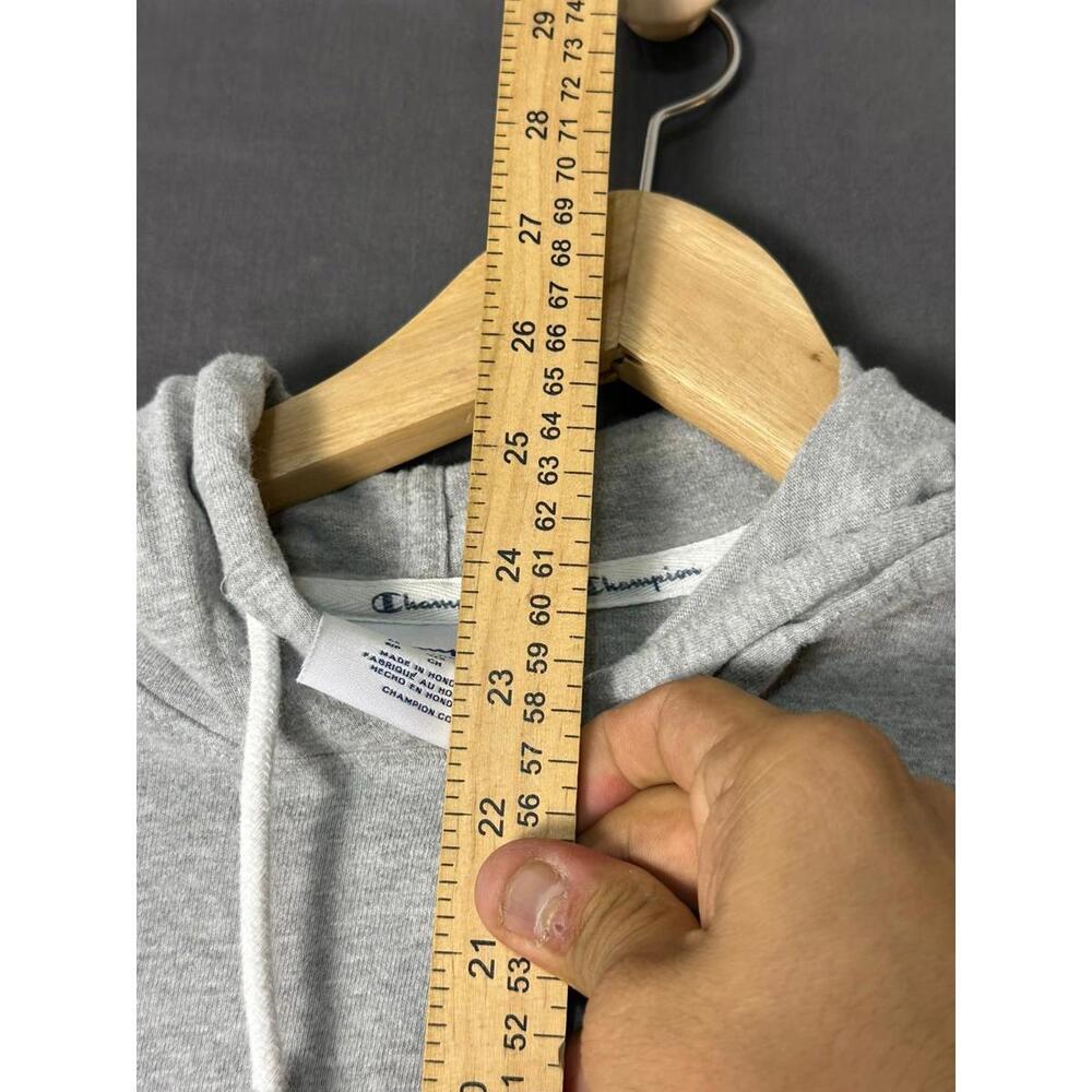 Champion Reverse Weave Style Gray Script Logo Hoo… - image 7